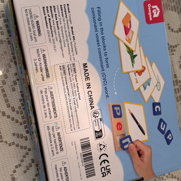 BRAND NEW WOODEN READING BLOCKS - GOOGAM - Picture 3 of 3